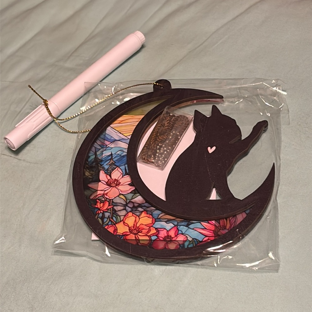 NIB Boston Terrier Memorial Suncatcher - For Personalization - Picture 4 of 6